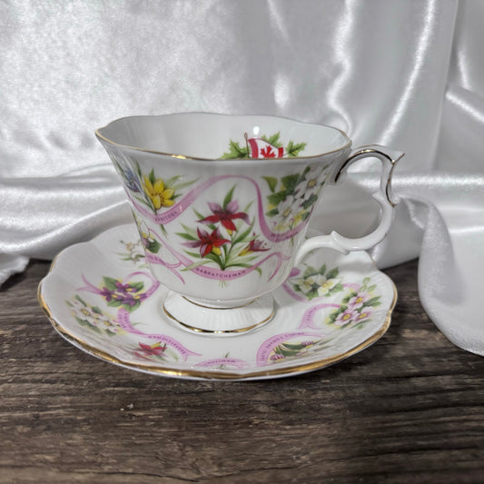 Royal Albert Canadian Emblems Teacup and Saucer