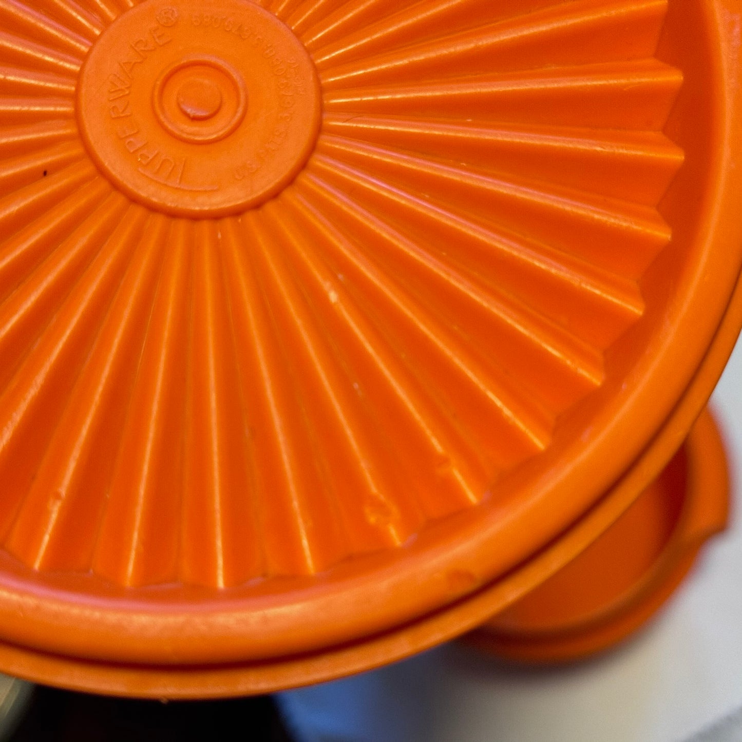 Orange Tupperware Bowls with Lids