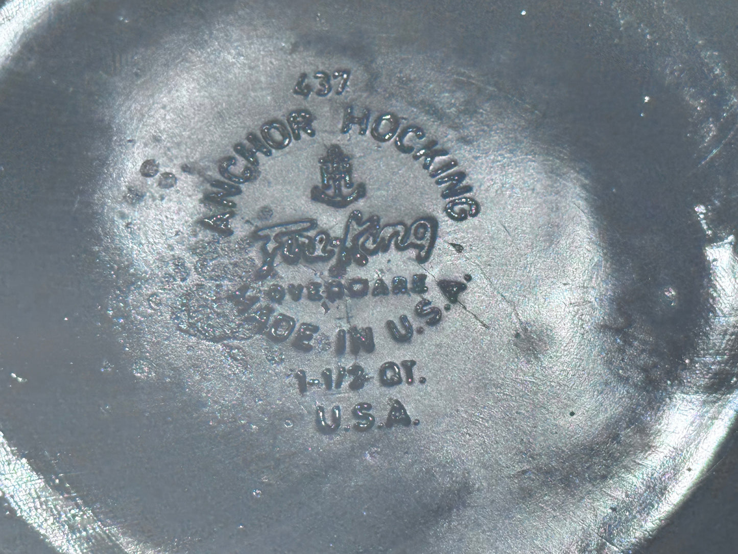 Anchor Hocking Fire King Candle Glow Casserole Dish