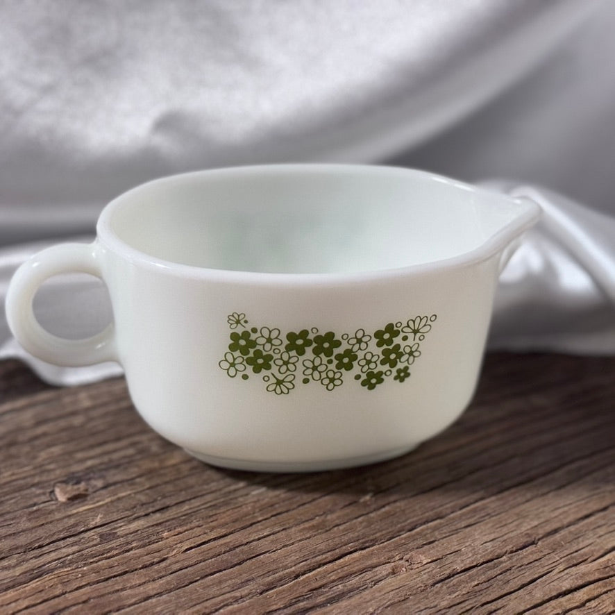 PYREX Green Spring Blossom Gravy Boat