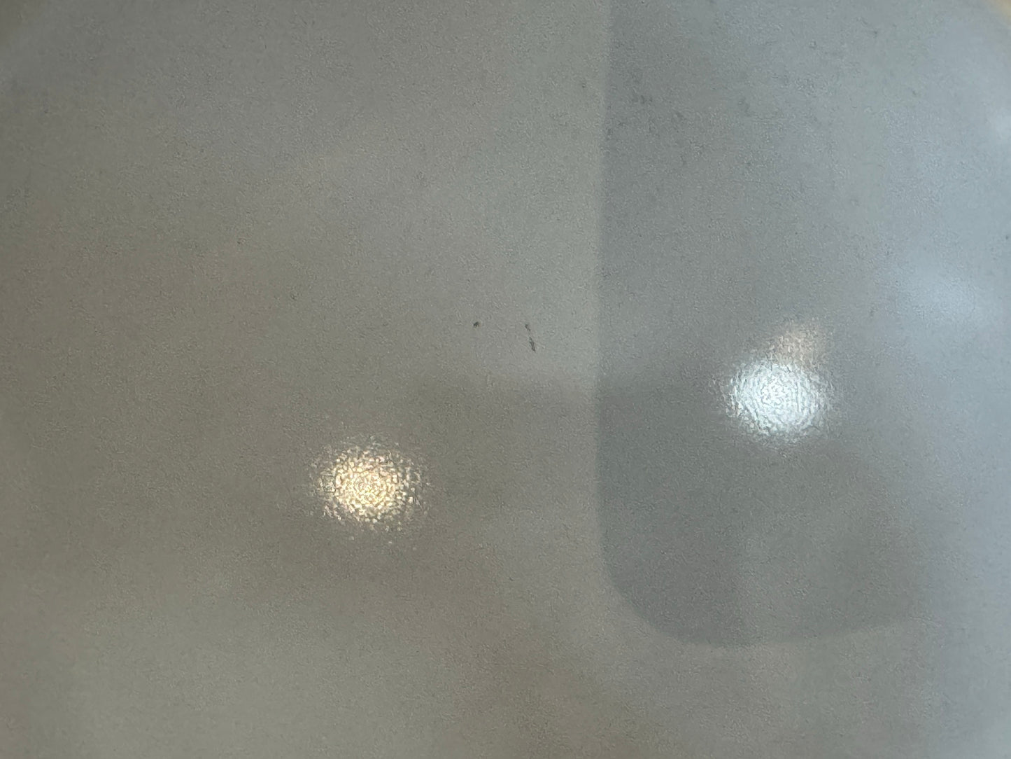 PYREX 325 White Frosted Clear Glass Mixing Bowl