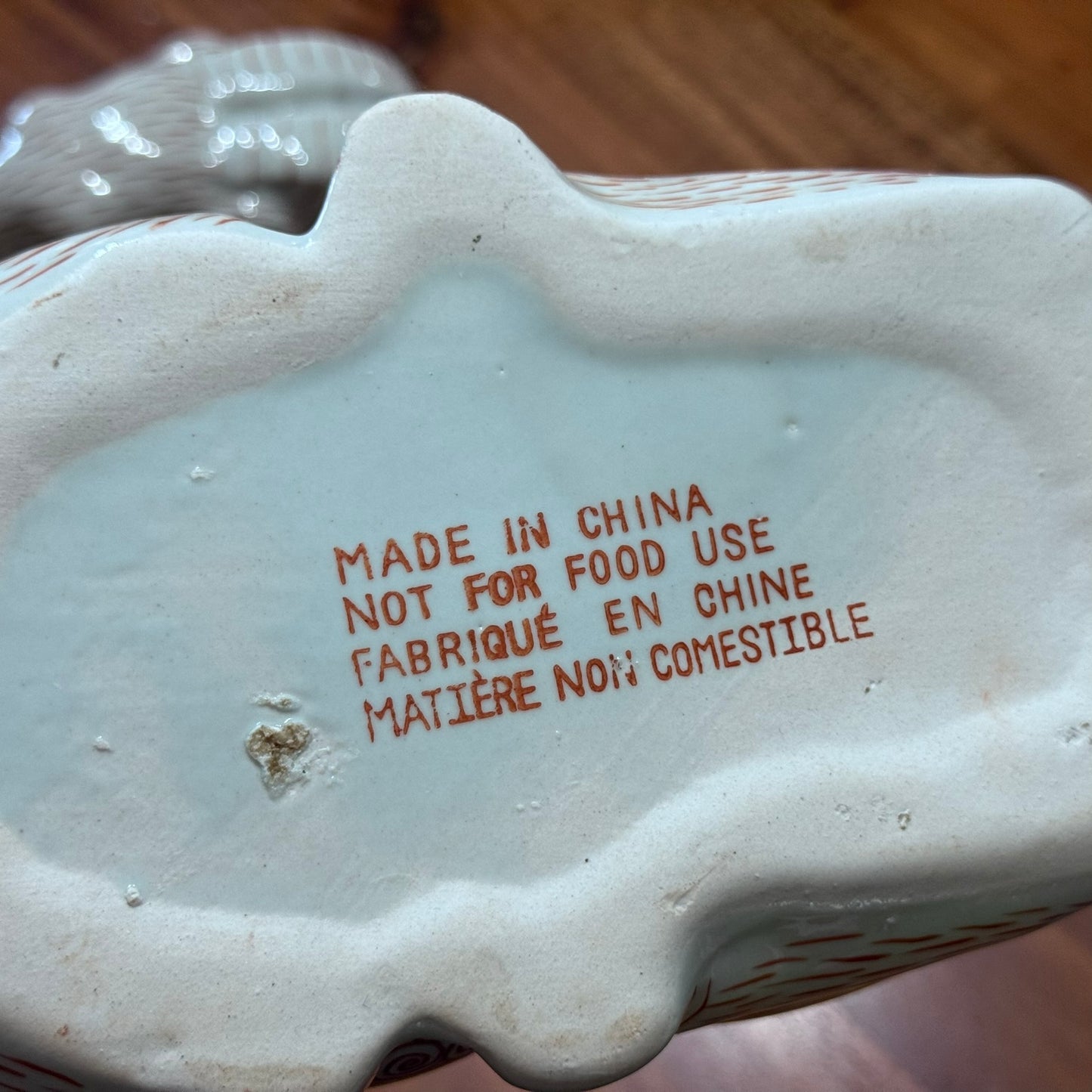 MCM Bombay Company Ceramic Lidded Ram Vessel
