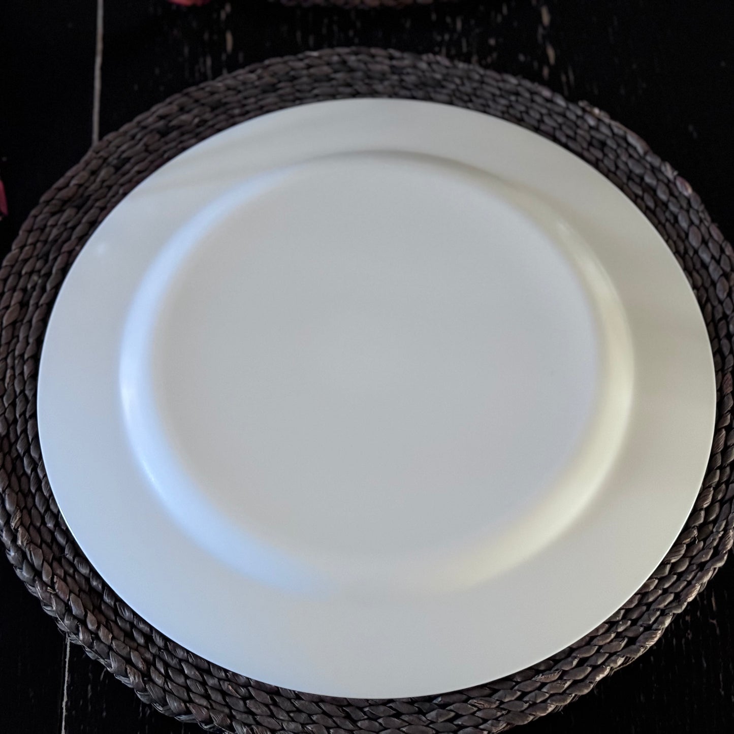 ARC France White Milk Glass Dinner Plates