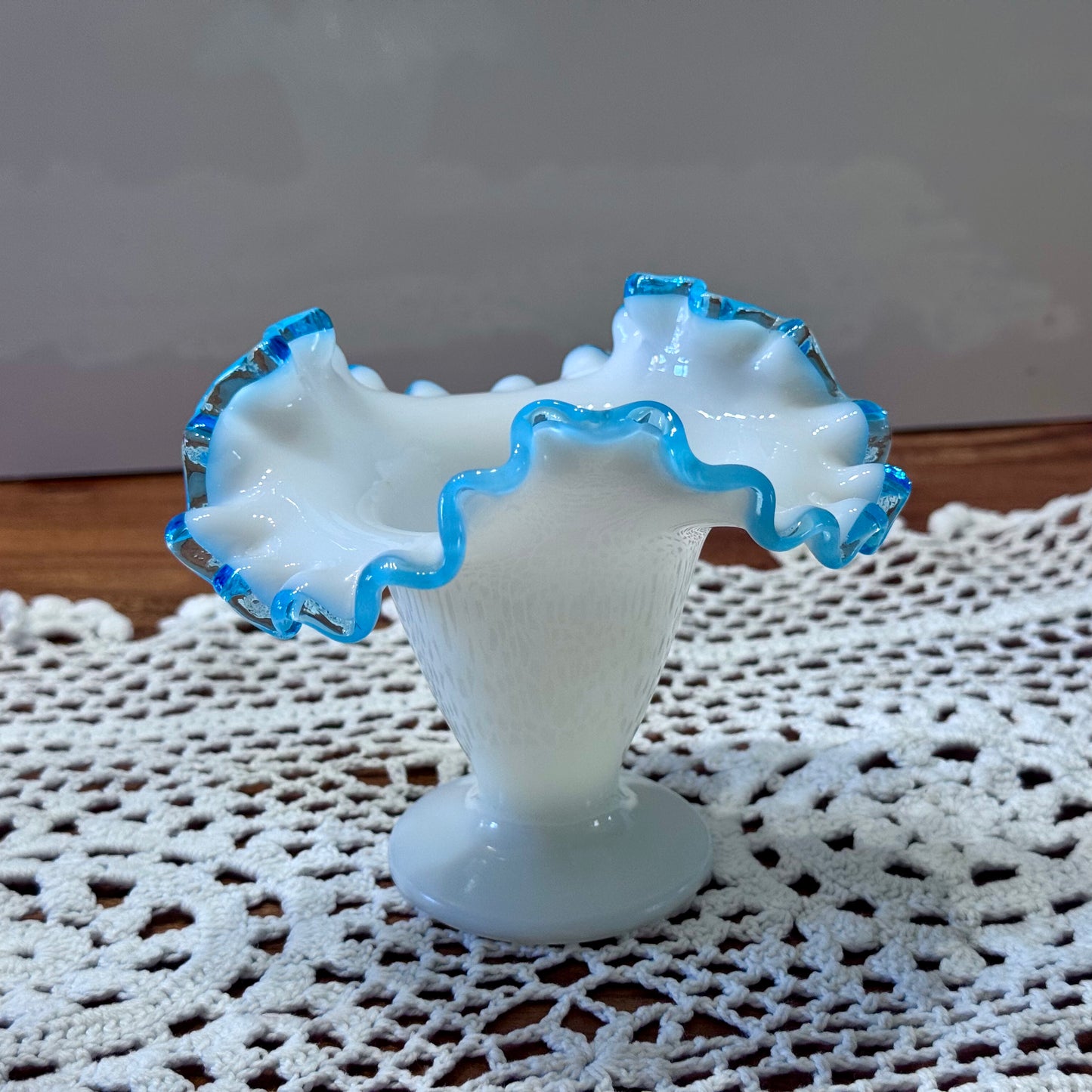 Small Fenton Milk Glass Vase