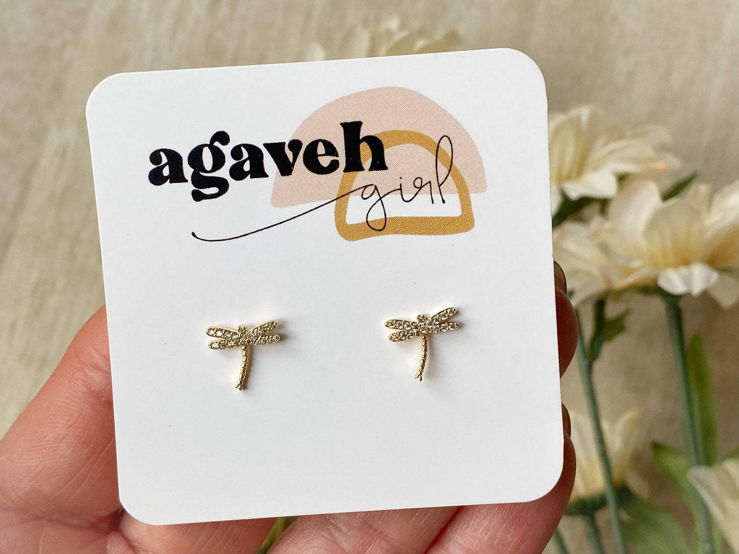 The Dragonfly Stud: Gold