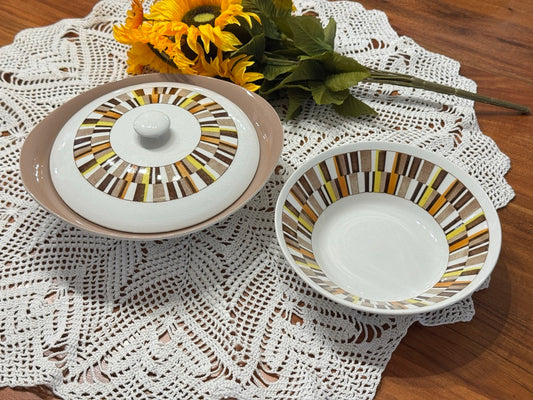 Wood & Sons Carefree Alpine White Casserole Dish & Serving Bowl Set