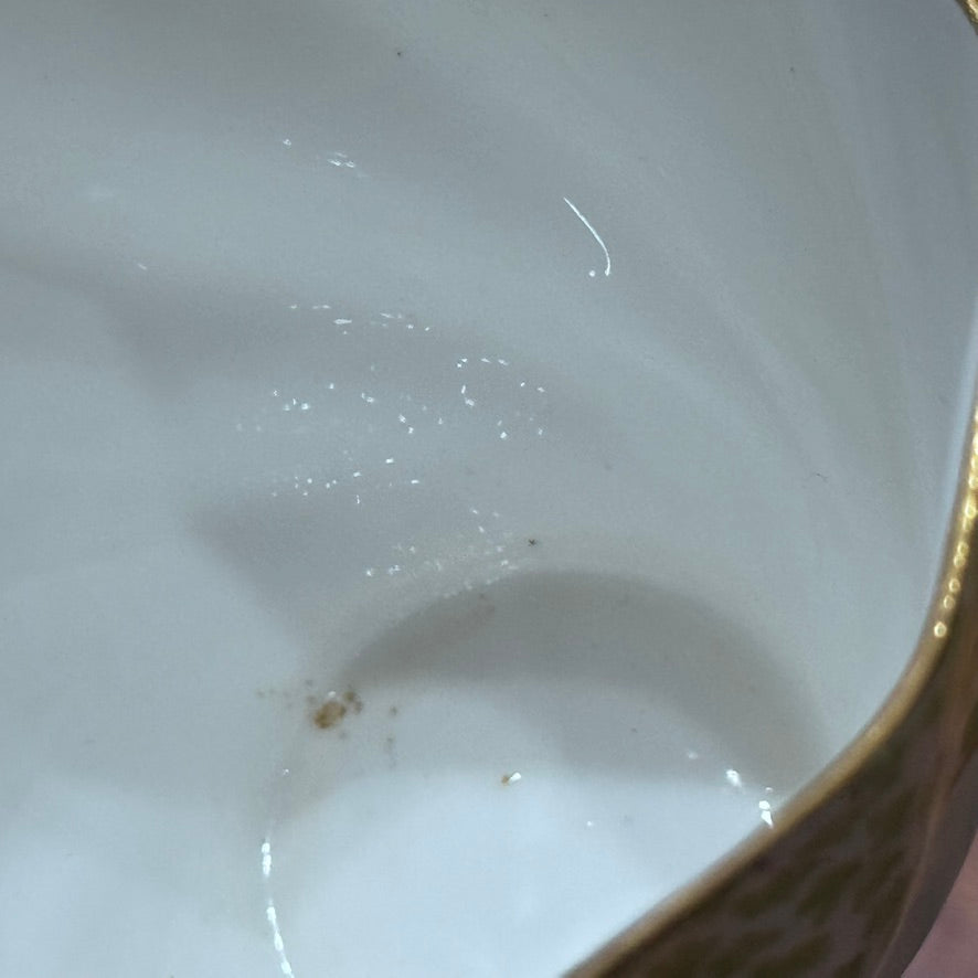 ROSINA Green Clover & Flower Teacup & Saucer Set