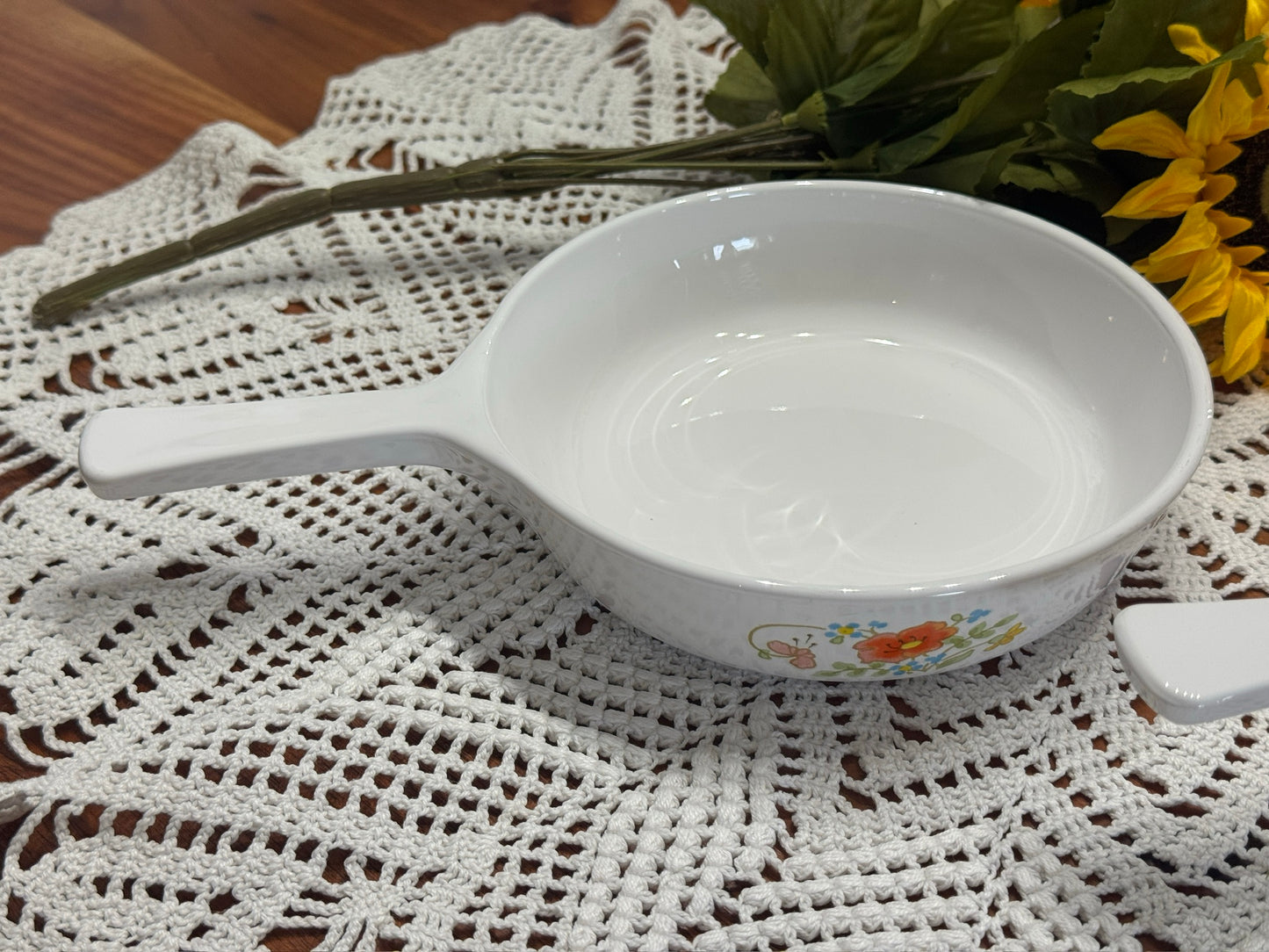 Corning Ware 'Wildflower" P-81-B & P-83-B Saucepans