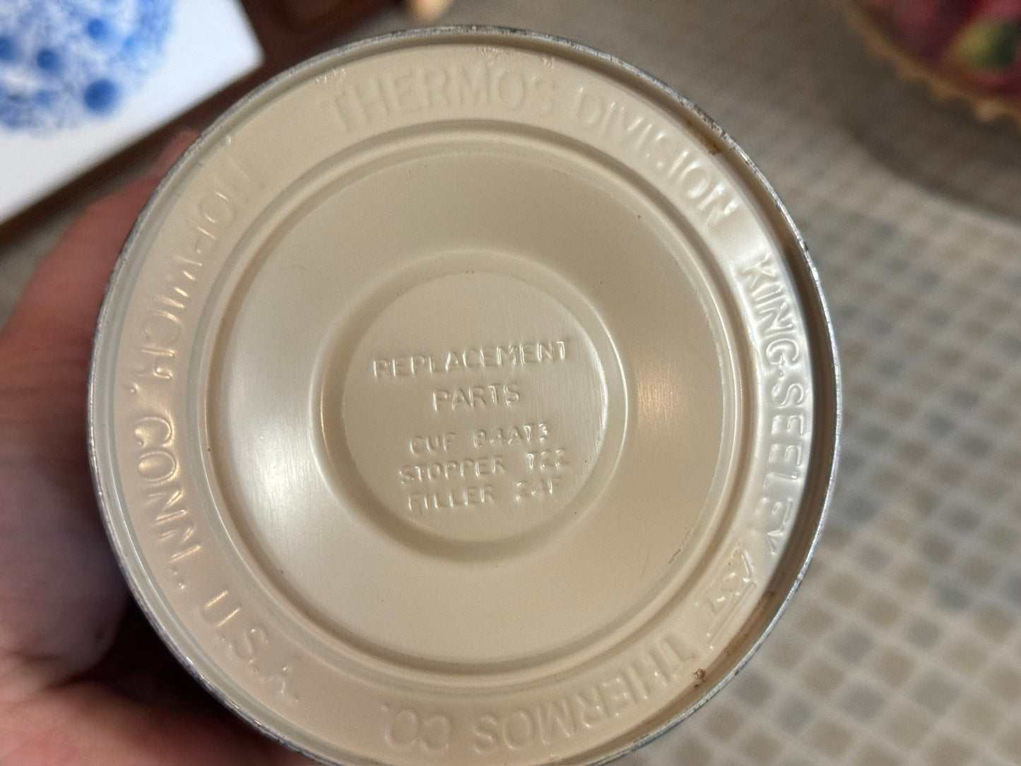 1974 King-Seeley Blue Block Thermos