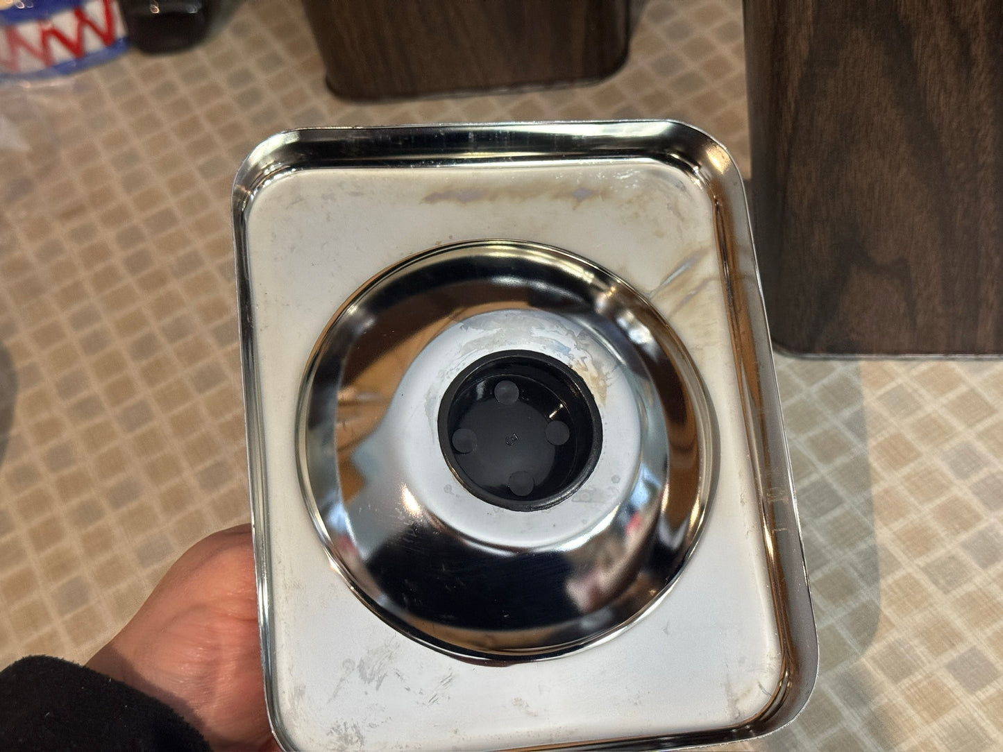 The Queen Line Faux Wood Grain Finish Canister Set