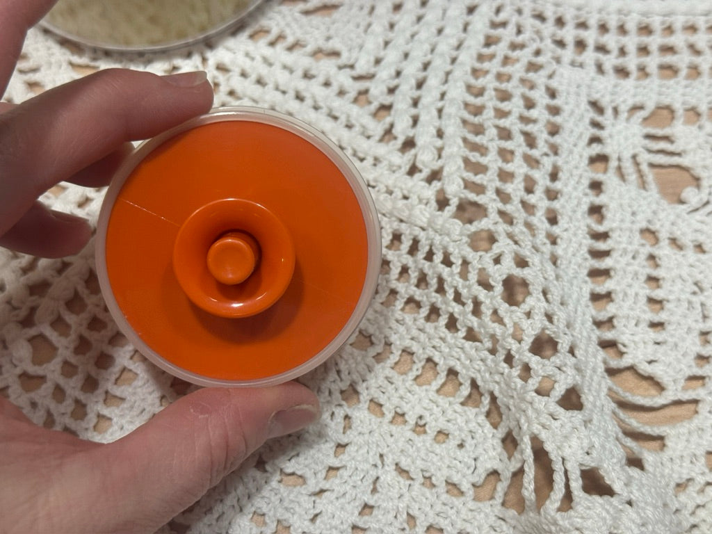 Tupperware Orange 7 Cup Canister/Pasta Holder