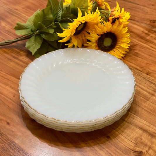 Anchor Hocking Milk Glass 10" Dinner Plates