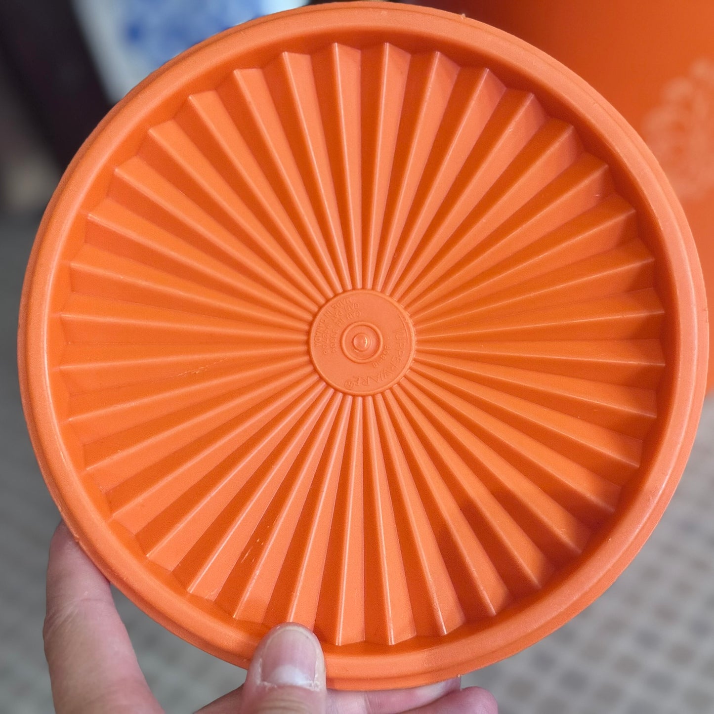Harvest Orange Servalier Tupperware Canister Set