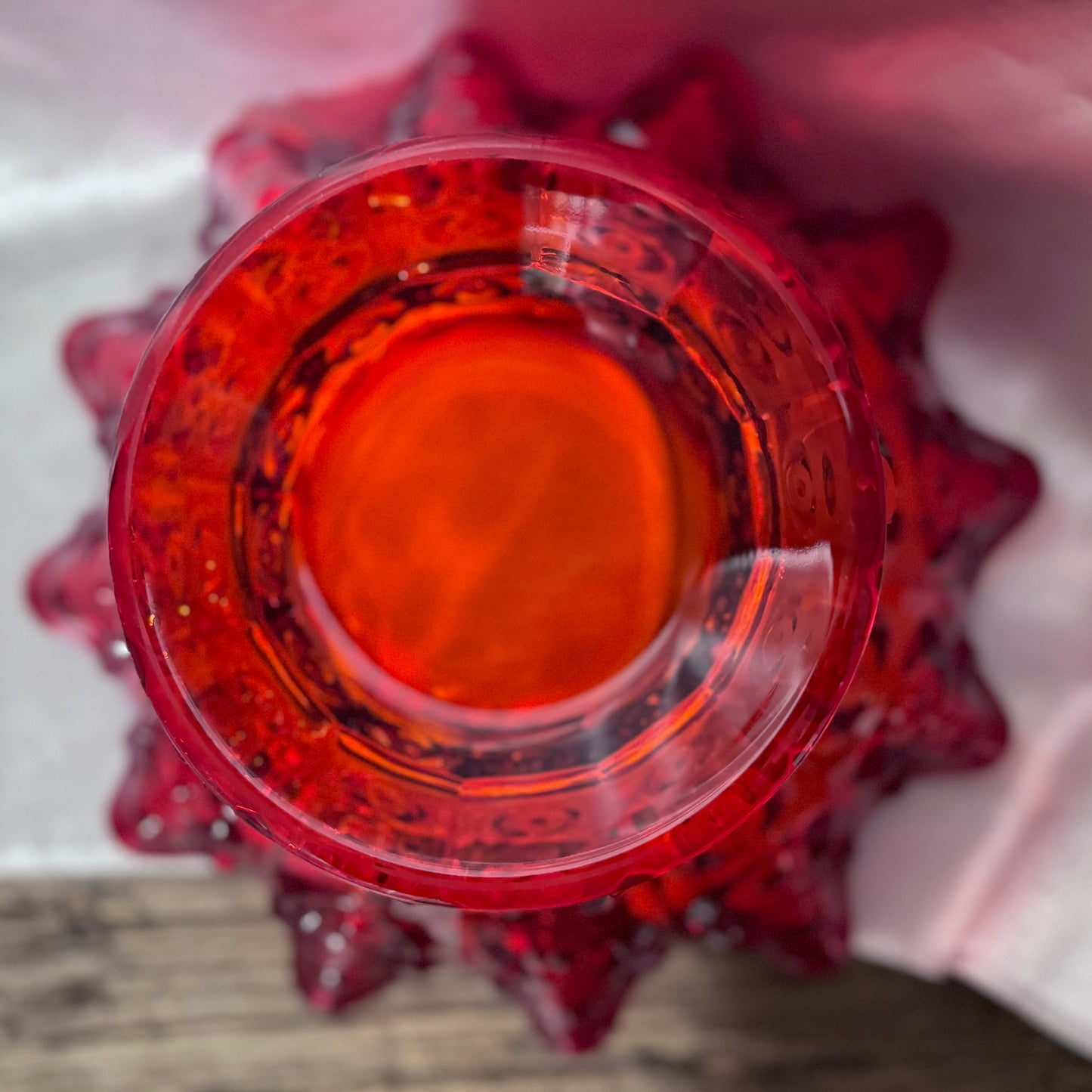 Art Glass Red Bowl