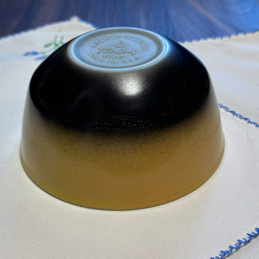 Anchor Hocking Fire King Yellow/Black Small Bowl