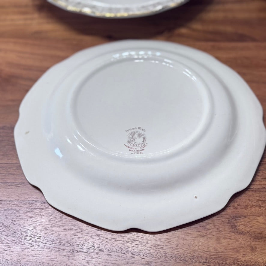 Georgian China 'Briar Rose' Lunch/Dinner Plates