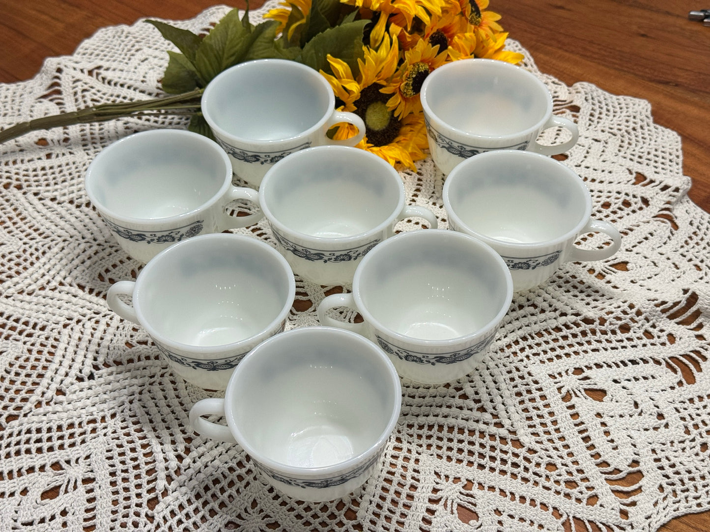 PYREX Old Town Blue Tea/Coffee Cups