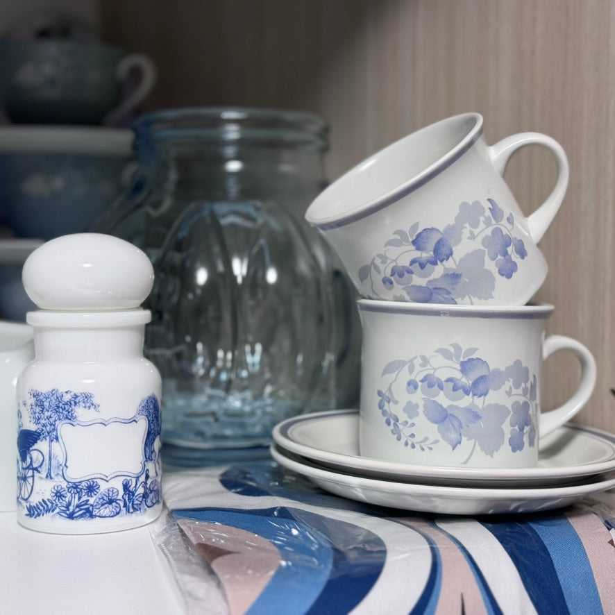 Small Blue Victorian Apothecary Jars