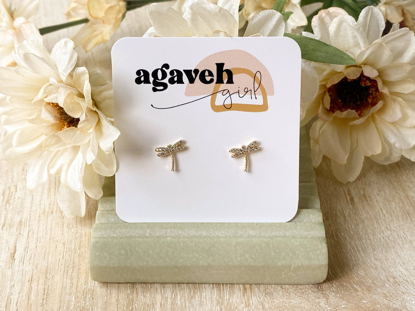 The Dragonfly Stud: Gold
