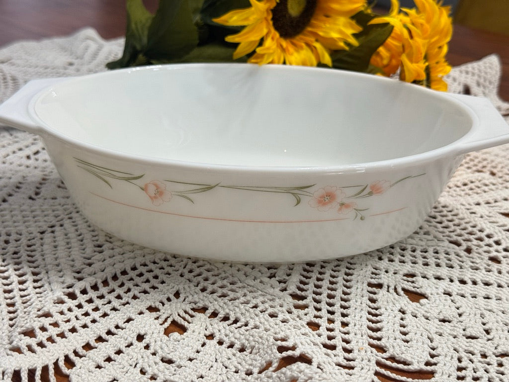 PYREX England Oval Floral Casserole Dish