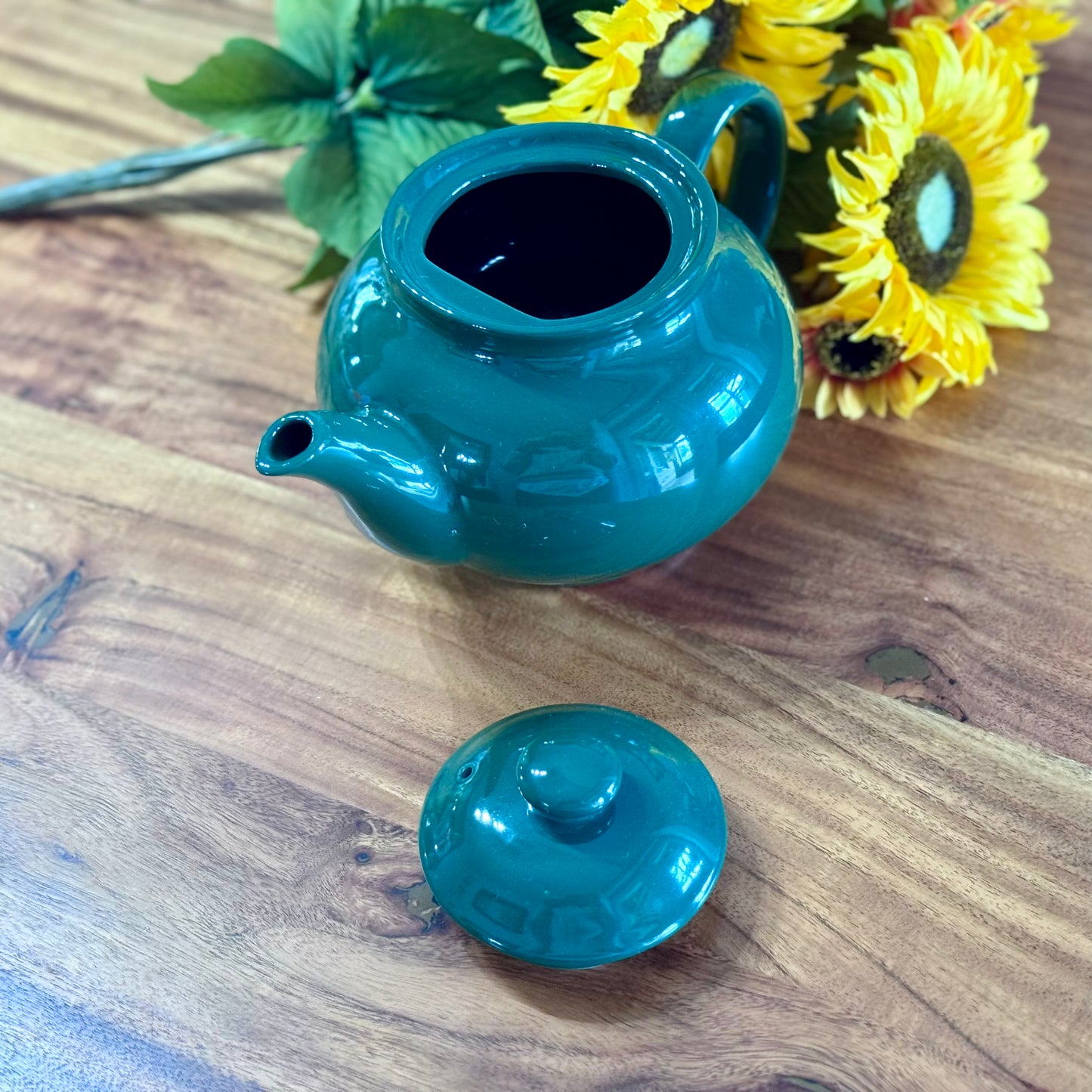 Porcelain Green Glazed Teapot