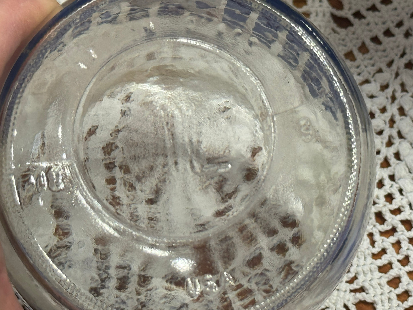 Vintage Set of 2 Carlton Glass Geese Canisters