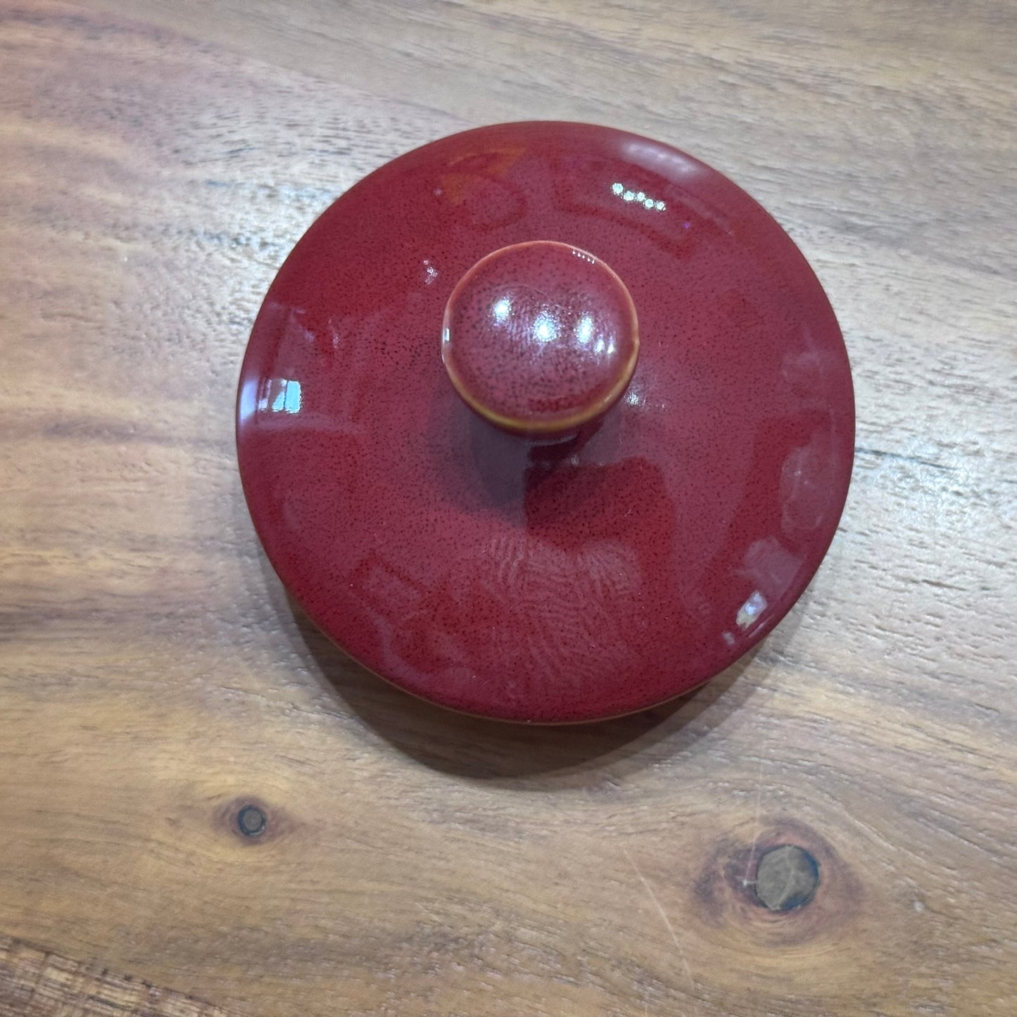 Stokes Red Teapot with Owl Design