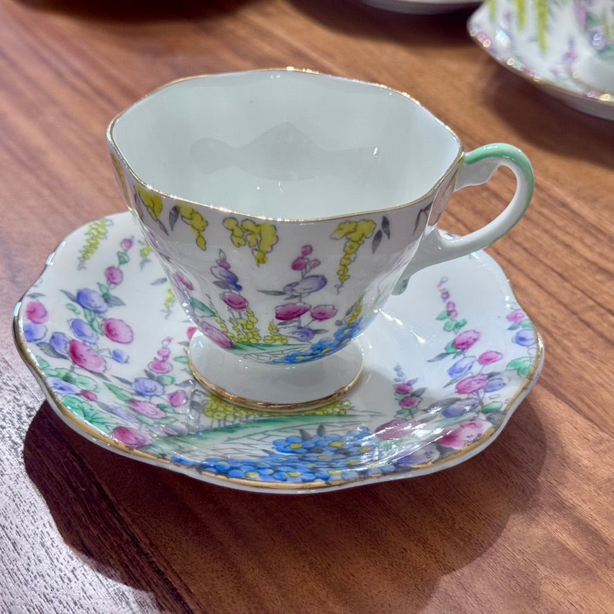 Foley Bone China Teacups and Saucers