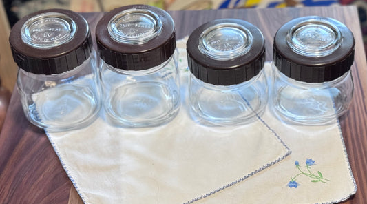 Fidenza Vetraria Italian Glass Canisters