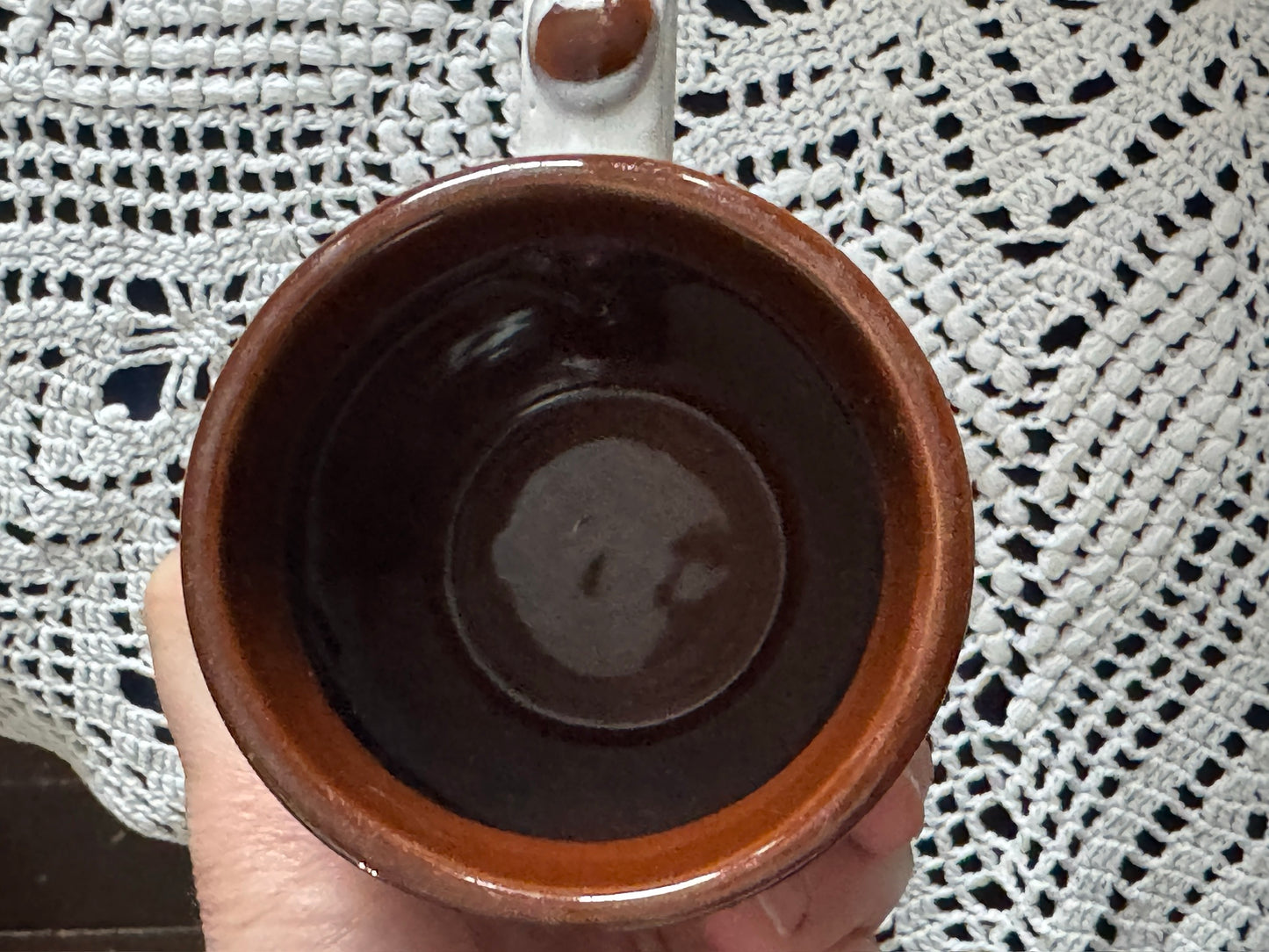Beauce Stoneware Pottery Fruit Motif Mugs