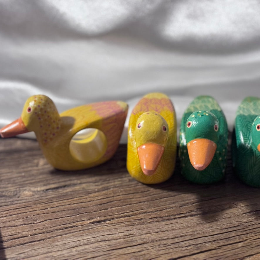 Wooden Duck Napkin Holders