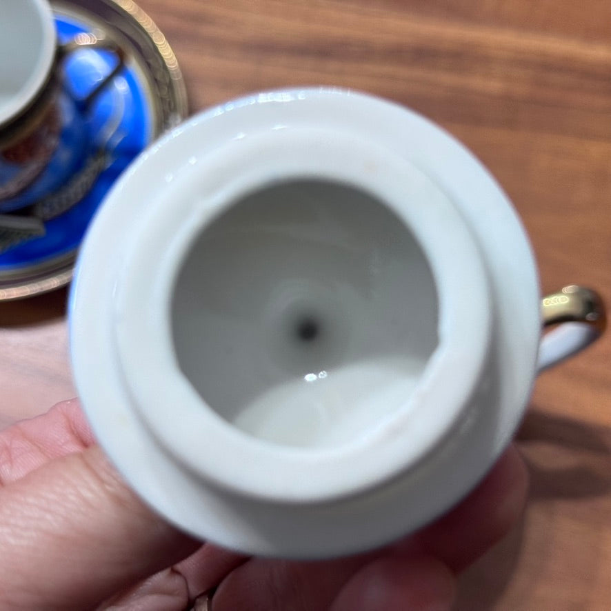 Vintage Japanese Moriage Dragonware Sugar Bowl & Cups & Saucers