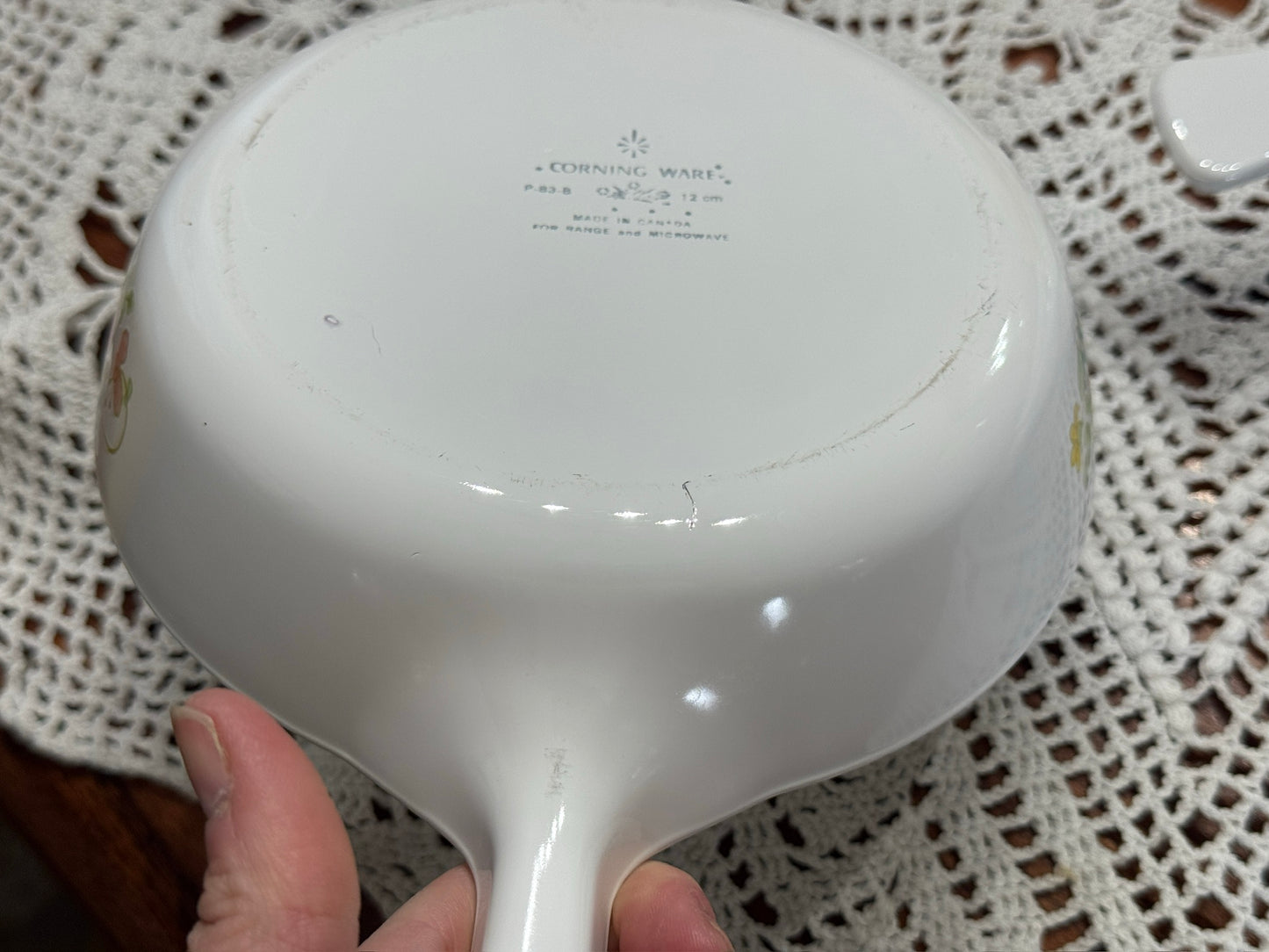Corning Ware 'Wildflower" P-81-B & P-83-B Saucepans