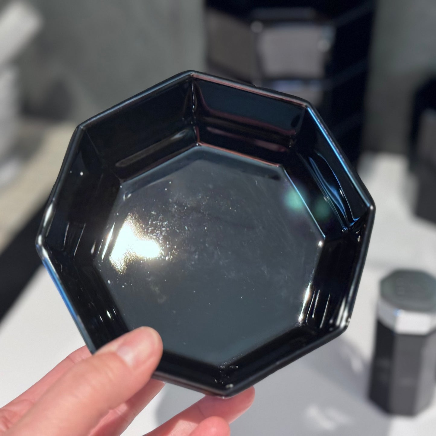 Octagonal Black Luminarc Arcoroc France Dish Set