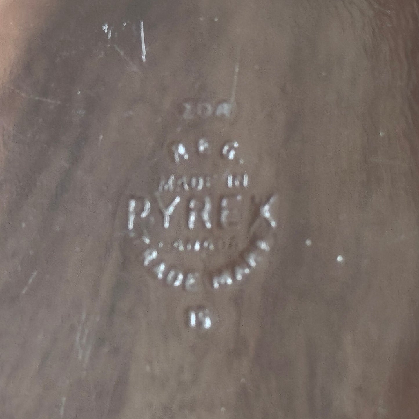 Vintage Pyrex Made In Canada  208 Clear Glass Pie Plate