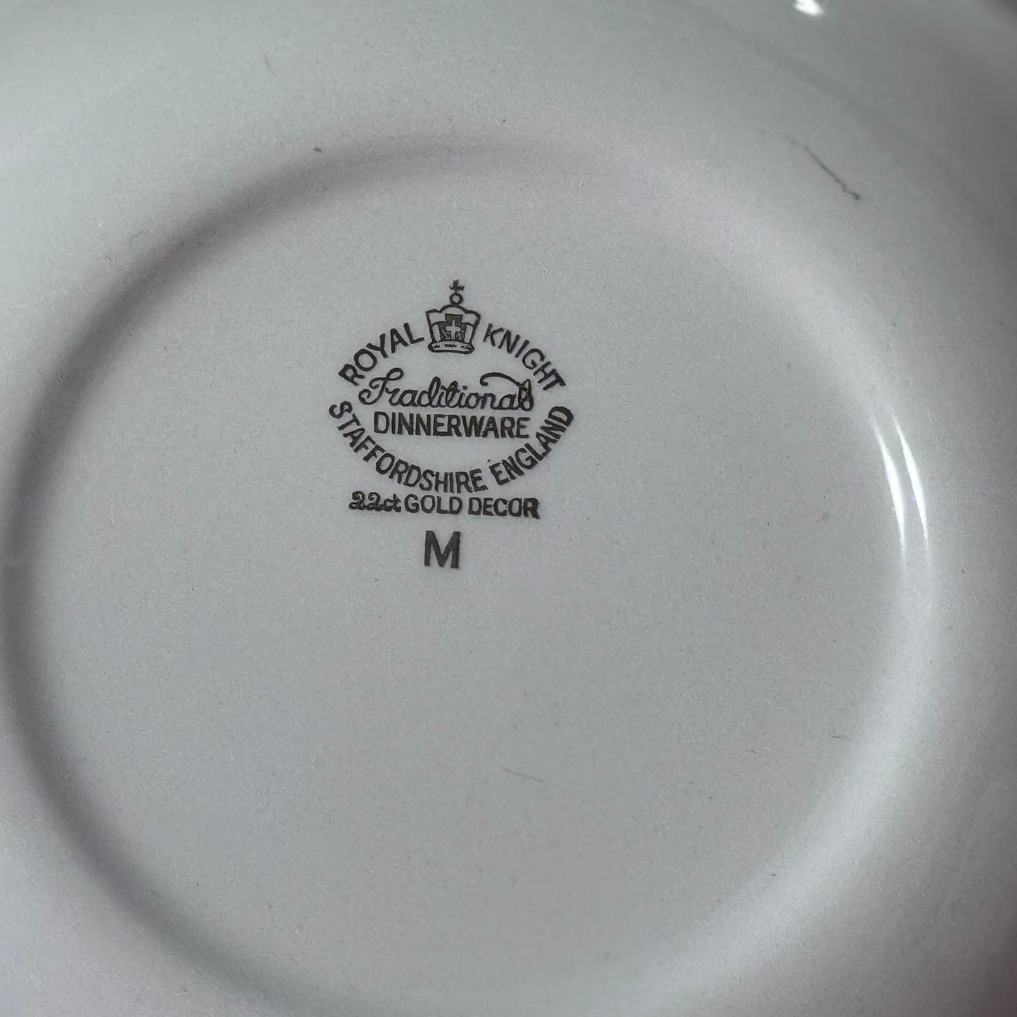 Staffordshire Royal Knight 22K Gold Bowls