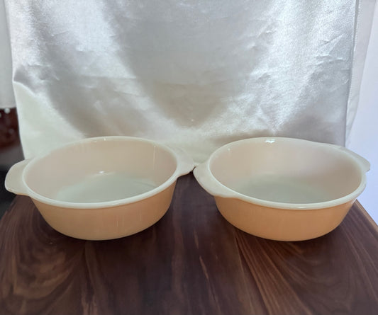 Round Fire-King Casssrole Dishes