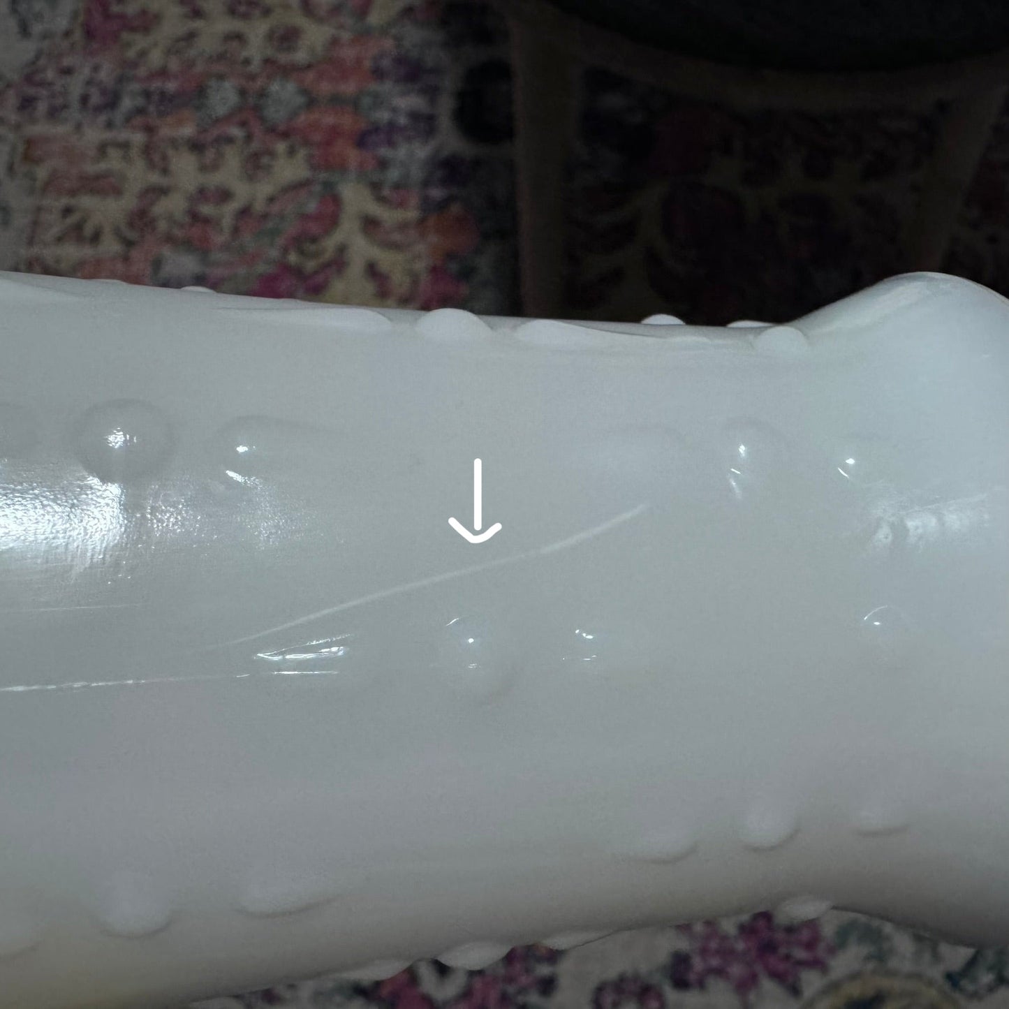 Anchor Hocking Milk Glass Vase