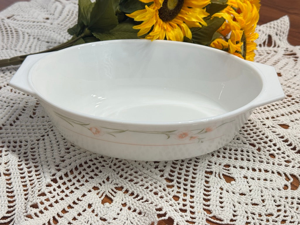 PYREX England Oval Floral Casserole Dish