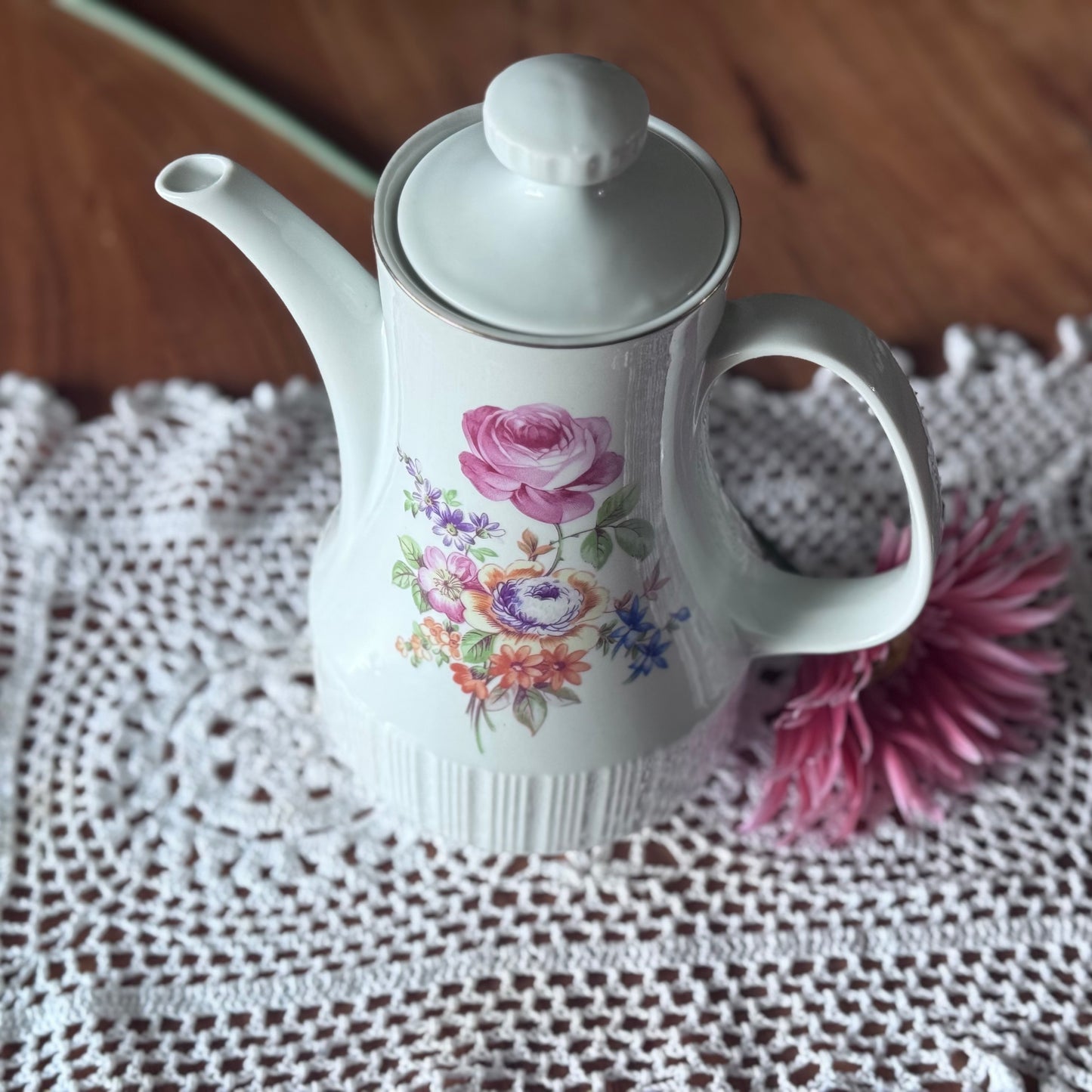CP Floral Porcelain Teapot