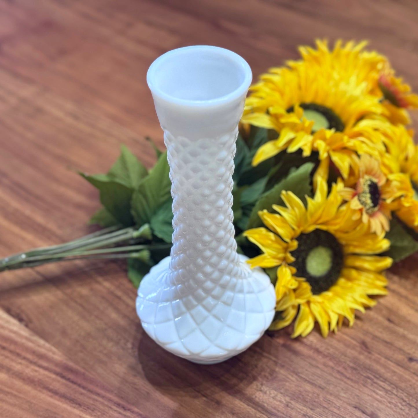 Vintage Randall Milk Glass Vase