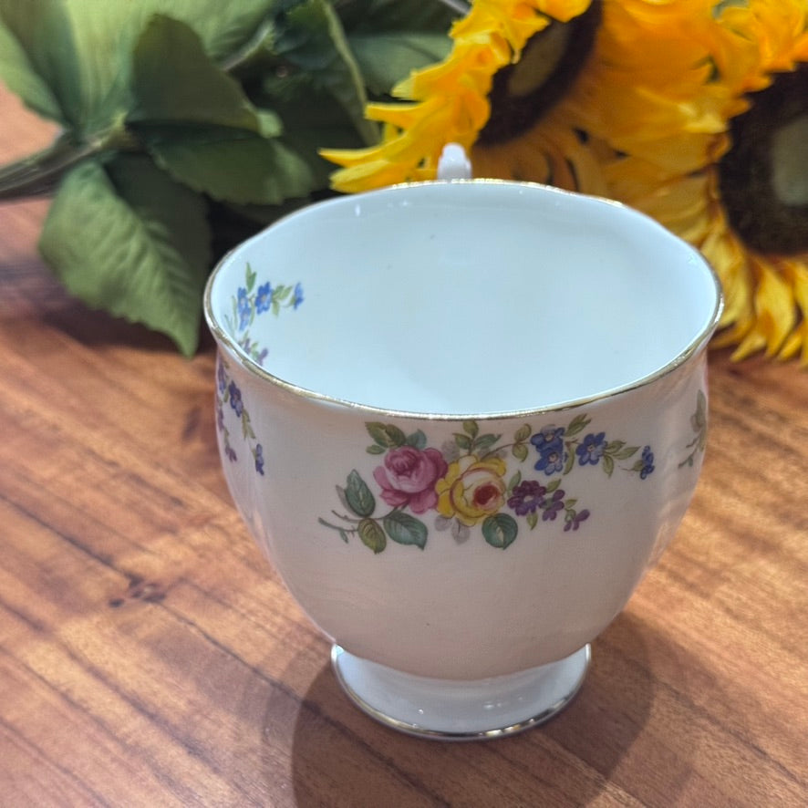 Royal Standard Pansy/Rose Teacup & Saucer