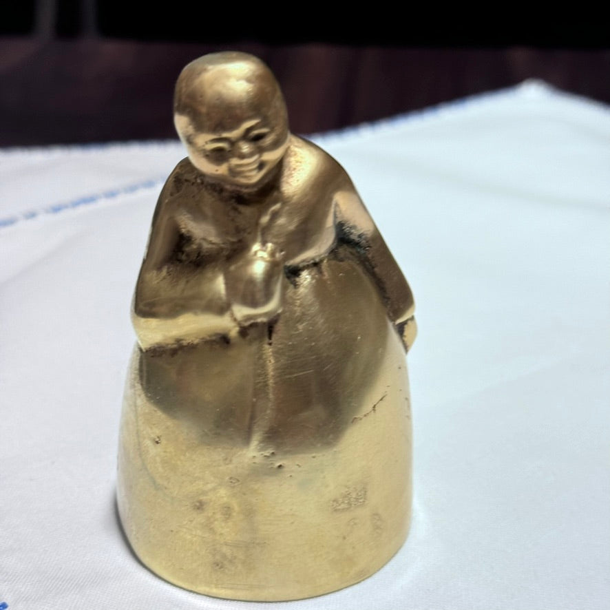 Antique Brass Bell-Farmhouse/Primitive Lady