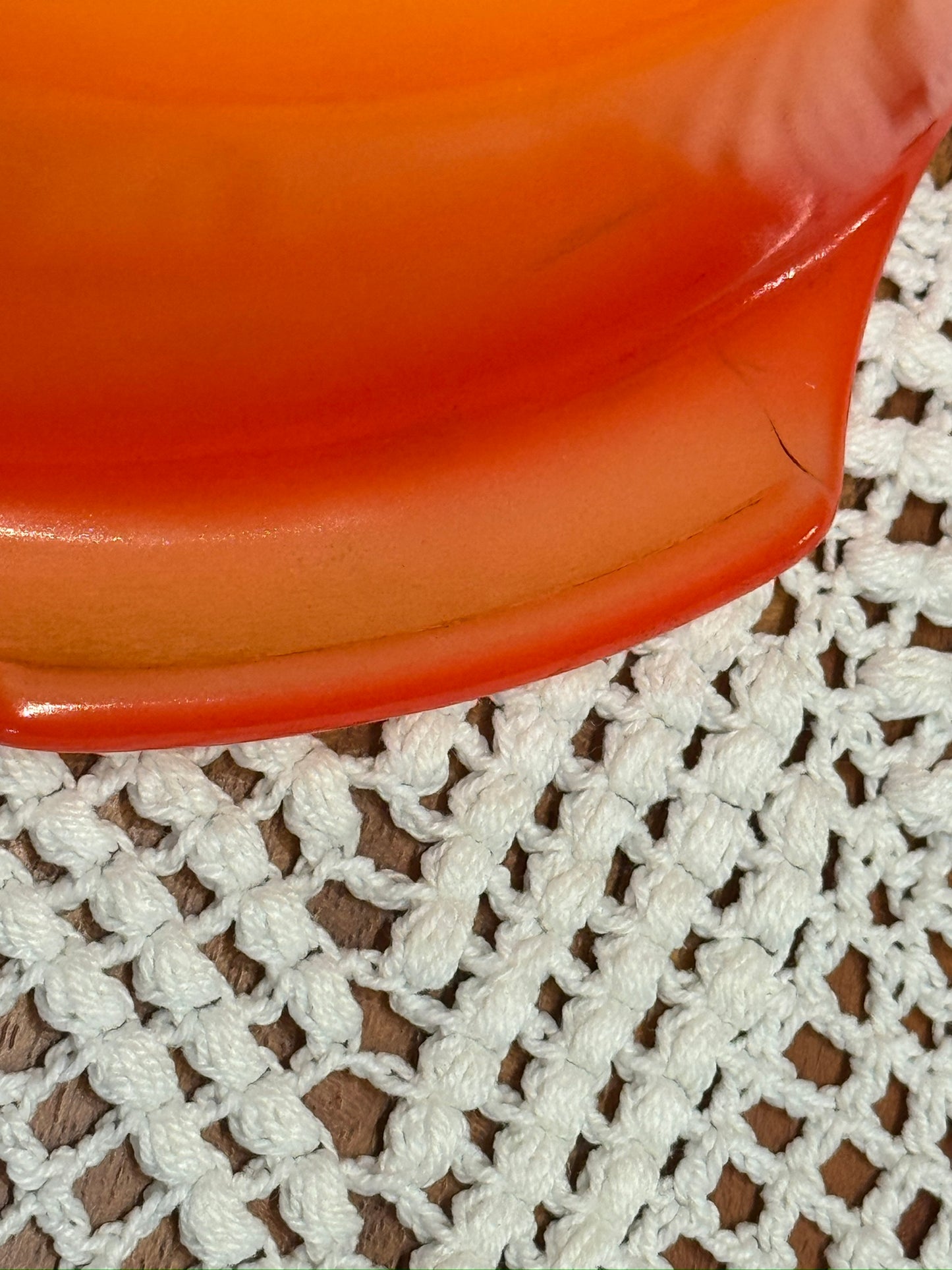 Anchor Hocking Fire-King Orange Round Casserole Dish