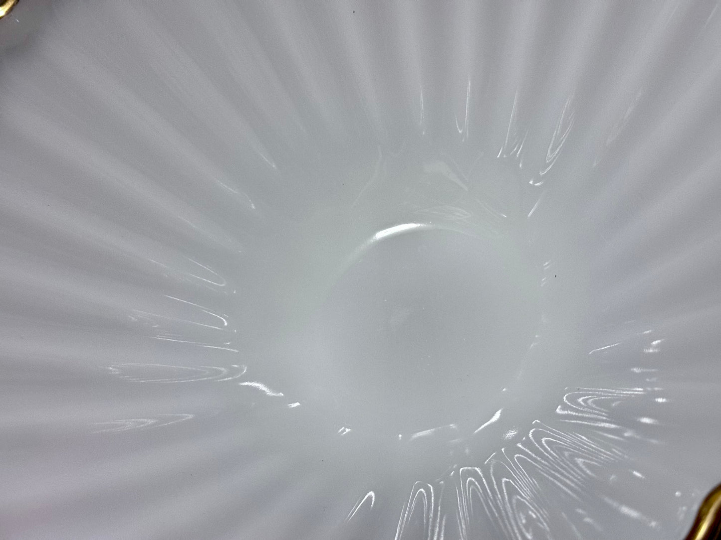 Large Anchor Hocking Milk Glass Serving Bowl