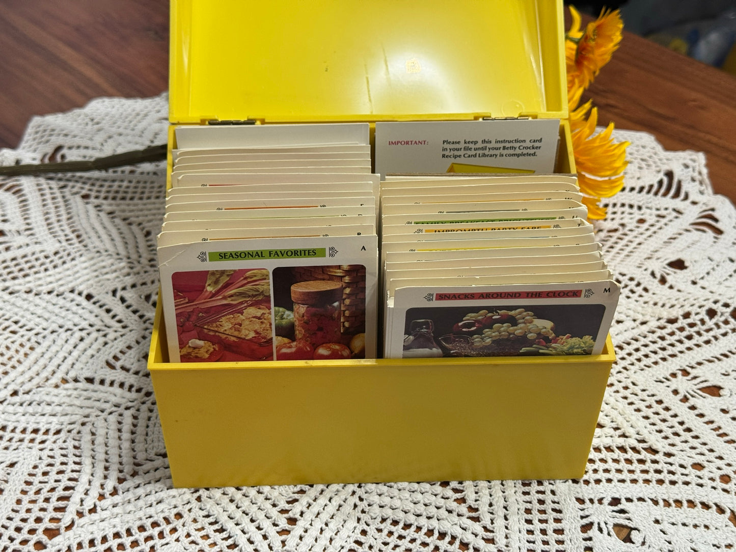 Boxed Betty Crocker Recipe Card Library