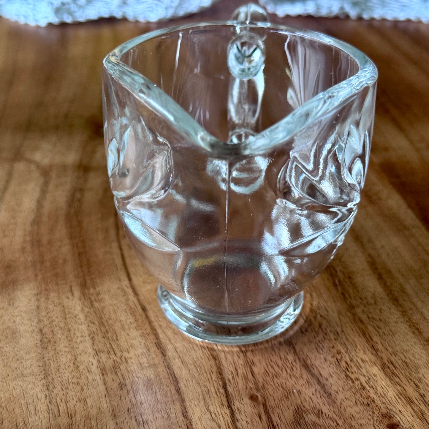 Indiana Glass 'Willow' or 'Magnolia' Creamer and Sugar Bowl Set