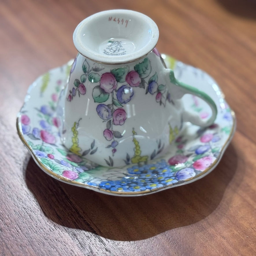 Foley Bone China Teacups and Saucers