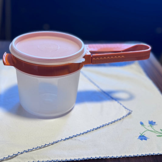 Orange/Clear Tupperware Flour Sifter/Container