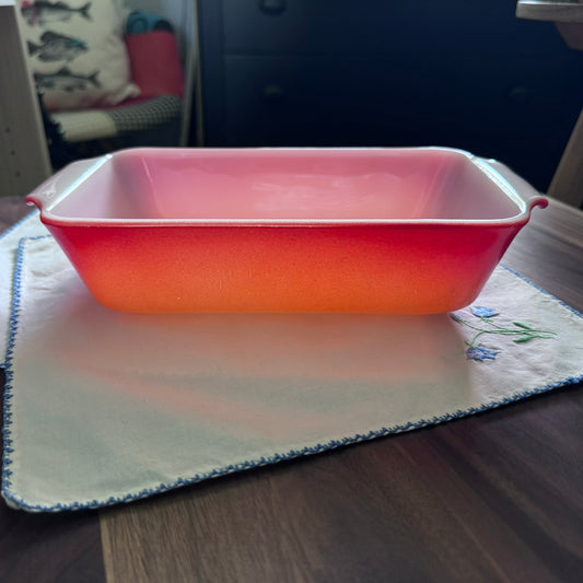 Fire-King Orange 1 QT Loaf Pan